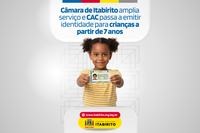 Câmara de Itabirito amplia serviço e CAC passa a emitir identidade para crianças a partir de 7 anos