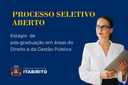 Câmara de Itabirito abre seleção para estágio de pós-graduação 