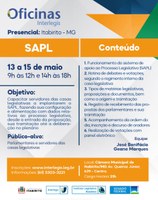 Câmara de Itabirito promove oficina sobre o Sistema de Apoio ao Processo Legislativo (SAPL)