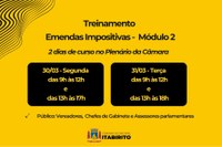 Câmara de Itabirito realiza Módulo II de capacitação sobre Emendas Impositivas