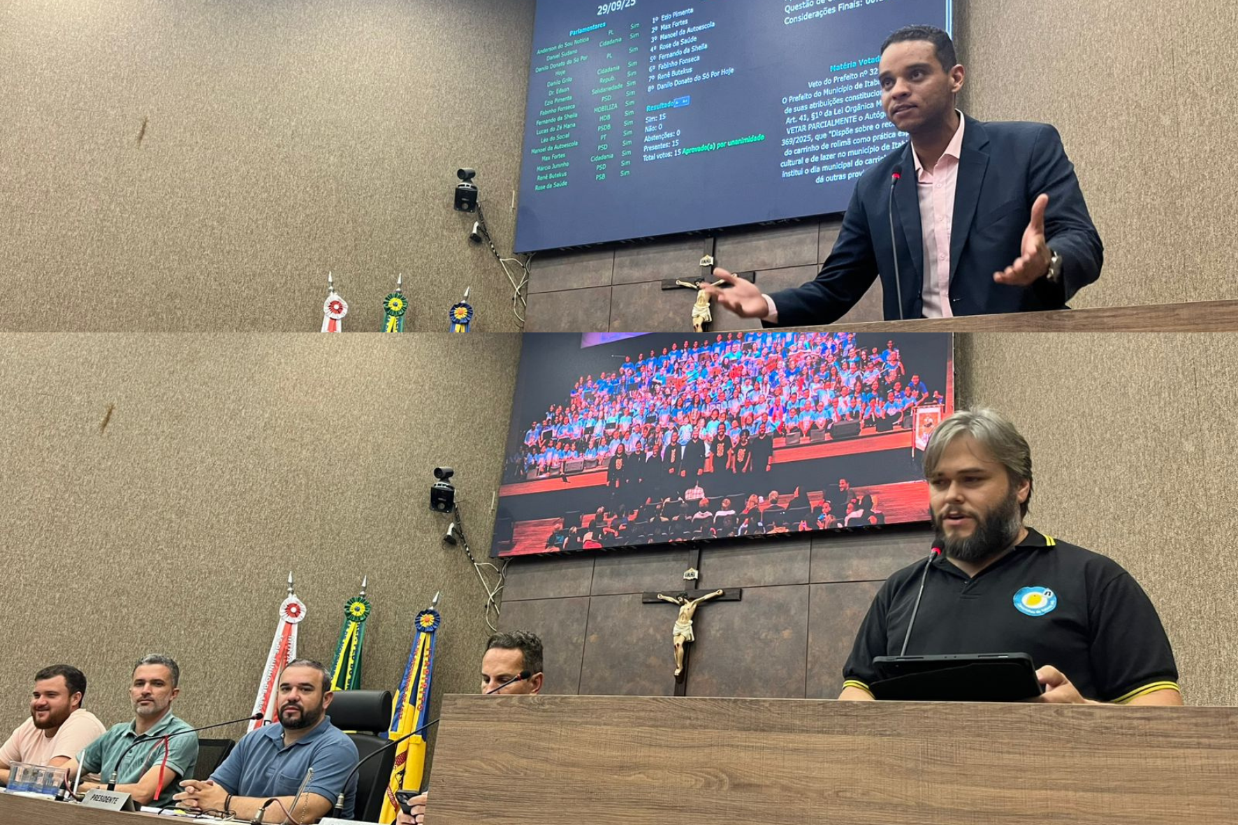 Câmara de Itabirito recebe representantes do Governo de Minas e dos Canarinhos em reunião ordinária