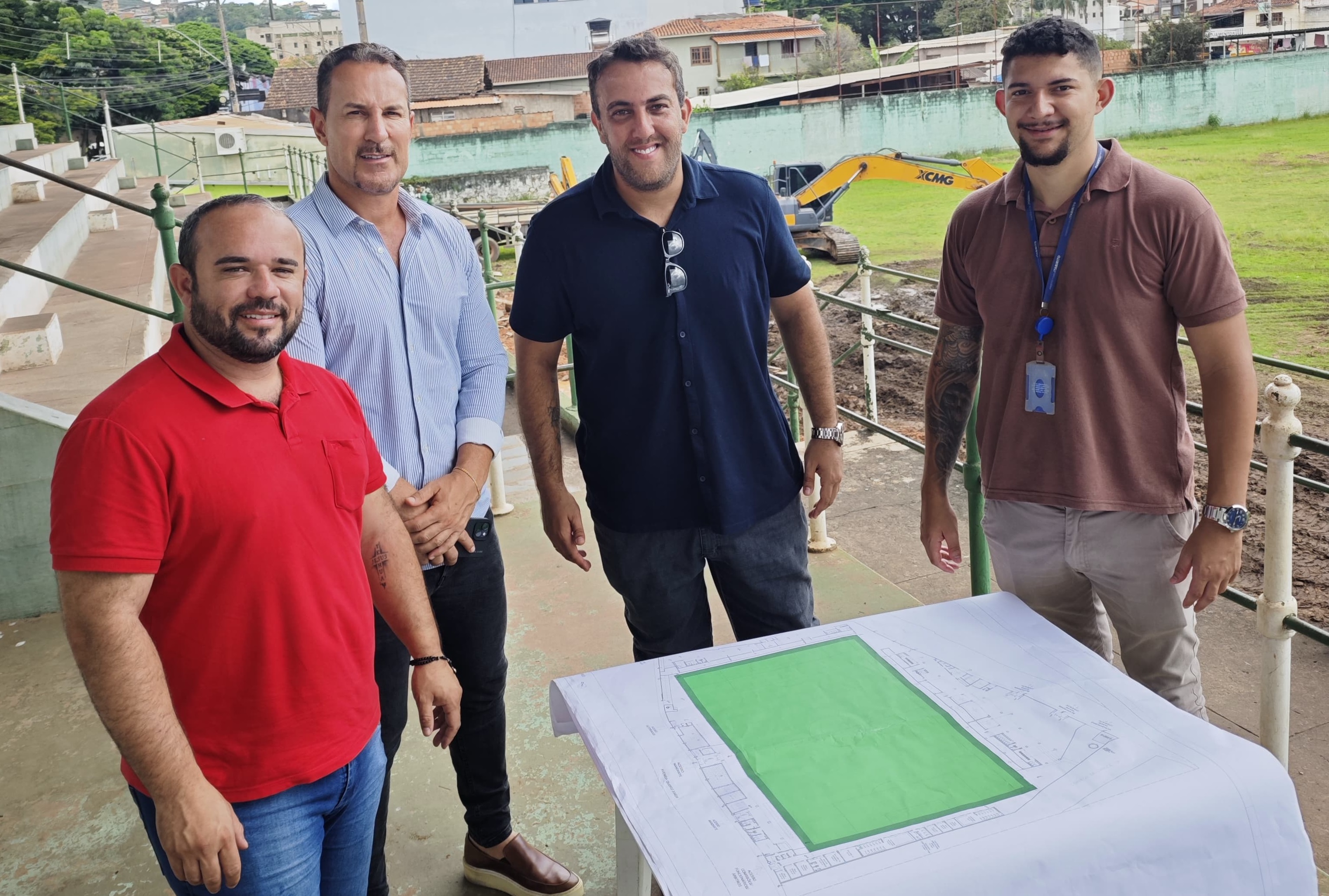 Câmara de Itabirito visita obras da Arena Telê Santana