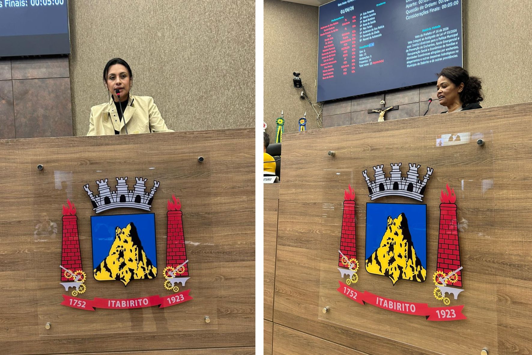 Câmara de Itabirito realiza Reunião Ordinária com esclarecimentos de secretárias municipais na Tribuna