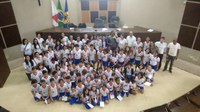 Câmara Municipal recebe visita de alunos da Escola Ephigênia de Oliveira Batista