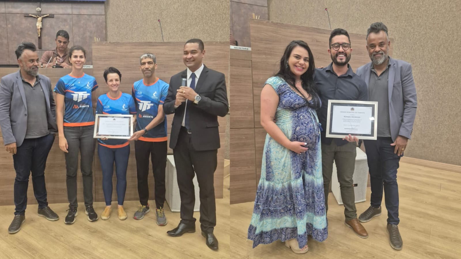 Itabirito Triathlon Team e fotógrafo Ronan Pedrosa recebem Moção de Aplausos na Câmara de Itabirito 