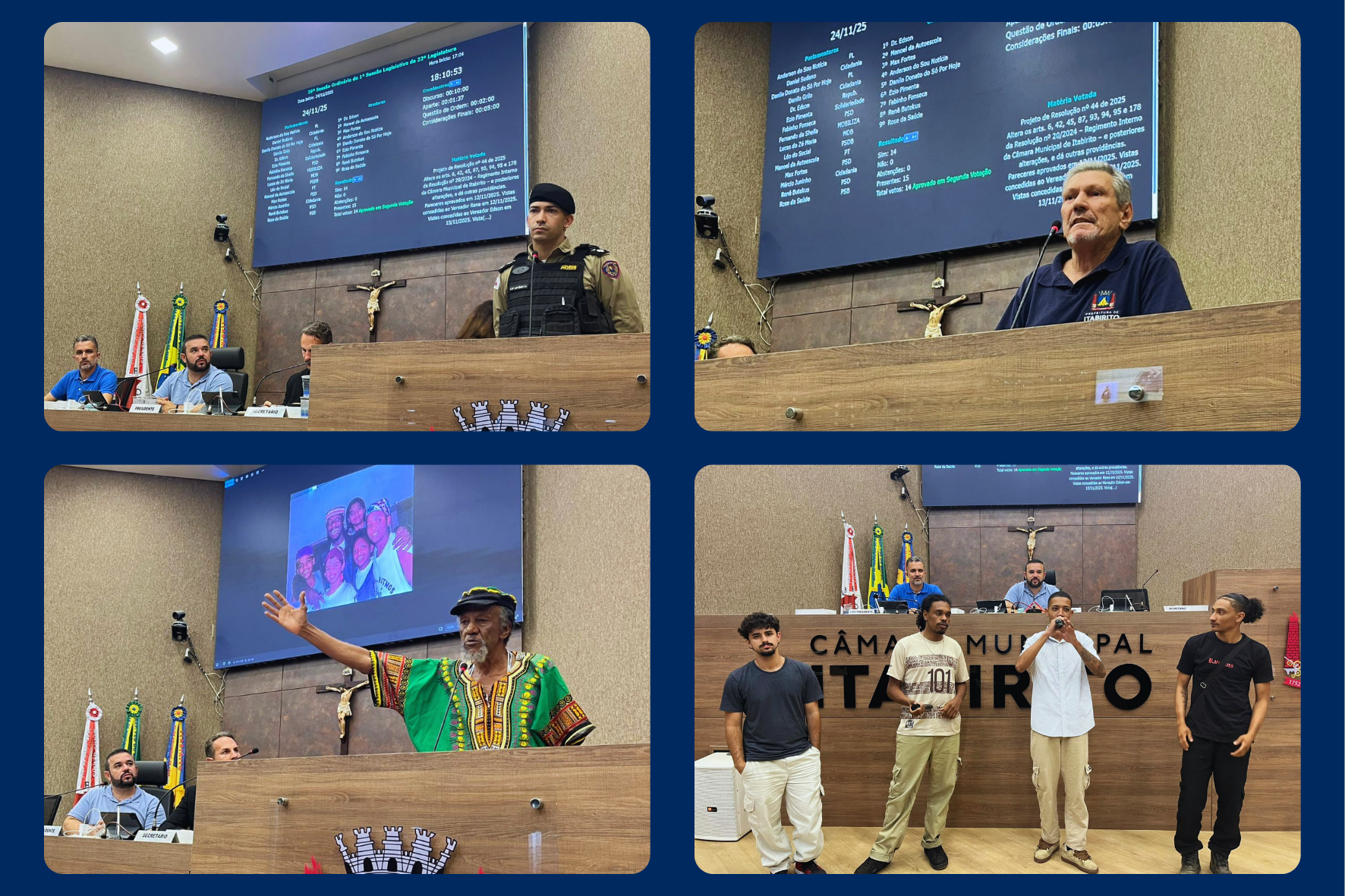 Reunião na Câmara de Itabirito aborda desafios da segurança e celebra o Dia da Consciência Negra